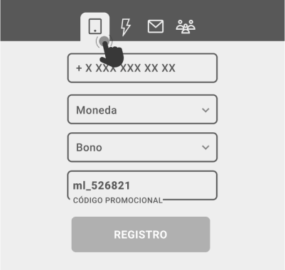 Registro por teléfono Registro por teléfono